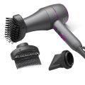 1800W Professional Hair Dryer Hot and Cold Strong Wind Powerful Blower Constant Temperature 1 collecting 2 Air Comb Nozzle 3Gear.