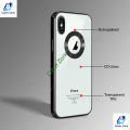 For Apple iPhone X / iPhone XS CD Case Electroplated Logo View Slim Shockproof Soft TPU Anti-Yellow Phone Case For iPhone X Back Cover.