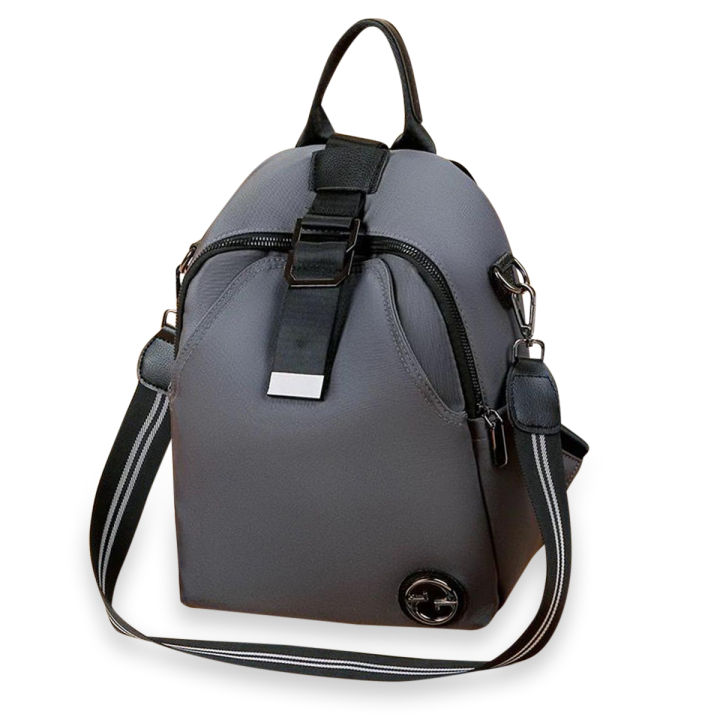 Zip It Good Luxury Brand Women Small Backpack Cotton and Pu