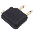 8 Pack Airplane Headphone Adapter ,Airline Airplane Flight Adapters for Headphones, Golden Plated 3.5mm Jack. 