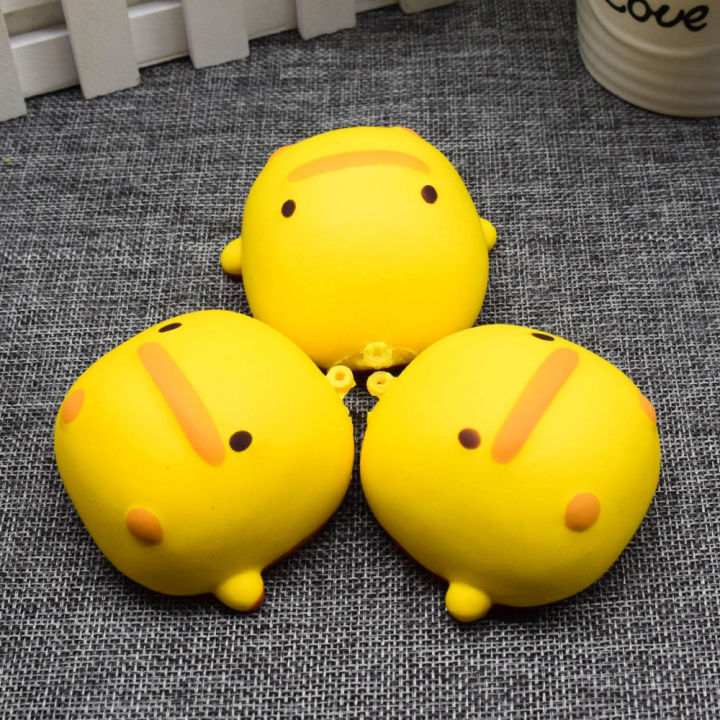 Jumbo Soft Kawaii Yellow Duck Squishy Squishies Animals Squeeze Slow Rising Toys for Adults Relieves Stress Anxiety Phone Straps