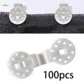 100x Shade Net Clips Shade Cloth Clips Round Fixing Buckle Tightener Reusable Shade Netting.
