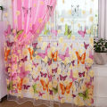 【Lejia】Butterfly Printed Tulle Voile Home Door Balcony Room. 