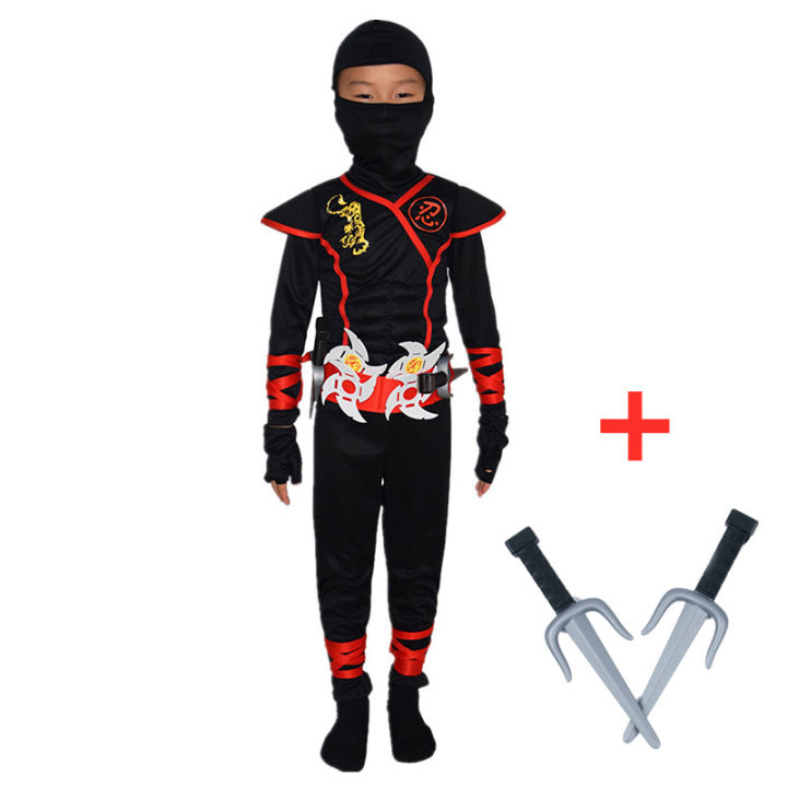 Authentic%20Kids%20Ninja%20Costume%20Set%20for%20Role%20Play%20and%20Cosplay,%20Ninja%20Clothes%20with%20Hood,%20Mask,%20Gloves%20and%20Throwing%20Stars%20-%20Image%207