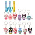 Origina Box 24Pcs Hello Kitty Anime Action Figure Kuromi Melody Model Keychain Toys For Children's Gifts Pendant. 