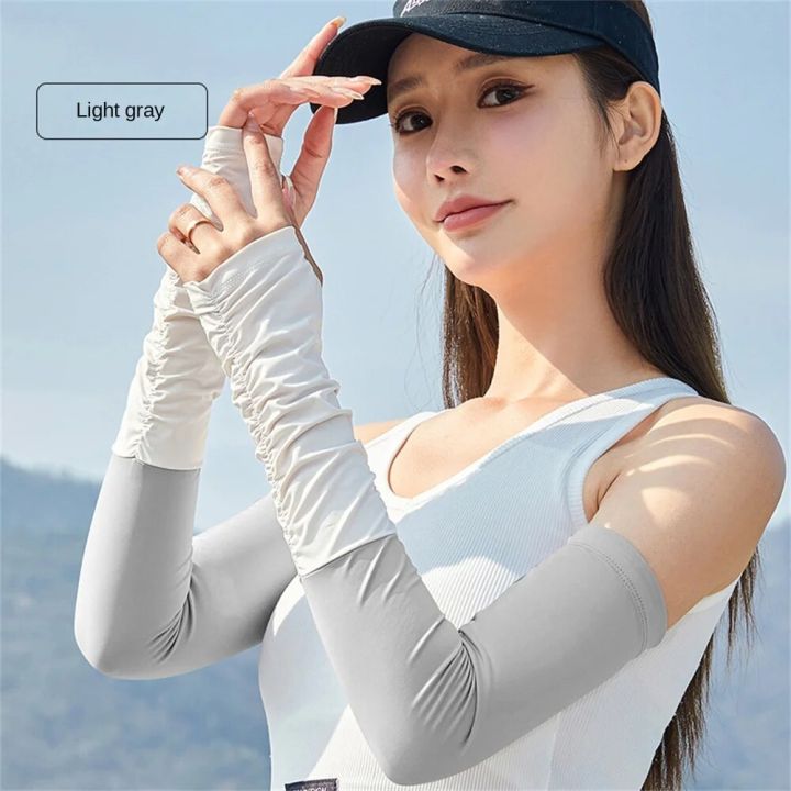 Sunscreen%20Arm%20Sleeve%20Delicate%20Skin%20Feeling%20Upper%20Arm%20Circumference%2011cm%20Ice%20Silk%20Sleeves%20Sunscreen%20Sleeves%20Arm%20Protector%20-%20Image%207
