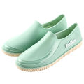 Gongli Spring and Autumn low-top pullover women's rain boots, solid color fashion waterproof shoes, non-slip women's shoes, plastic pumps, water shoes.