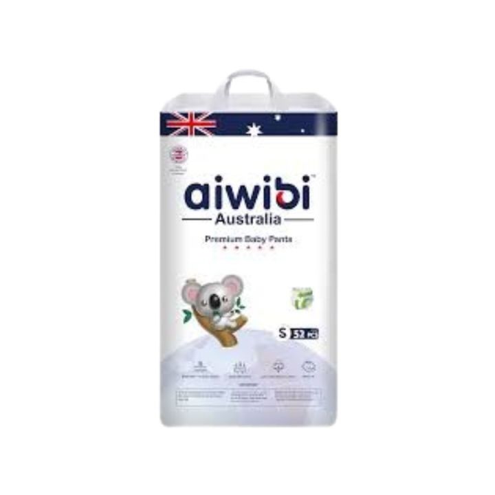 Aiwibi Australia Premium Baby Diaper Size S (0-5)kg Pant -52pcs ( Australia)