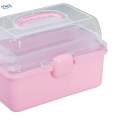 Clear Storage Boxes 3 Layer Compartments for Kitchen .87x5.51x5.12inch. 