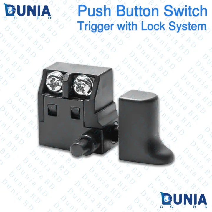 Push Button Trigger Switch with Lock Power Tool Replacement Switch for ...