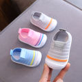 Summer Soft Breathable Baby Shoes Knitting Mesh Anti-Slip Sole Infant Flats. 