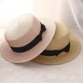 【beauty code store】2019 Women Hat Beach Straw Hat Panama Ladies Cap Fashionable Casual Flat Brim Bowknot Sun.