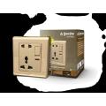 Transtec Gold Serise 5Pin Multi Function Socket, Model : GL17.