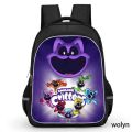 Smiling Critters Backpack for Child Cartoon School Bag For Boy Girls Double Main Zipper Pocket Large Capacity School Backpack. 