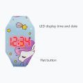 New Luminous Unicorn Child Watches For Girl Ocean World LED Watch Kids Student Electronic Watch Clock Reloj Infantil. 
