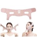 1pc Face Slimming Bandage Mask (Free Size) Face V Shaper V Line Cheek Chin Neck Shaper Massage Strap Belt Relax Lift Up Mask Beauty Face Sculpting Sleep Mask. 