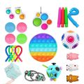 【Happy baby toy store】Fidget popper fidget pack fidjet toy popite antistress anti-stress straesantes Polka antistress Push touch toy Random style 1pcs.