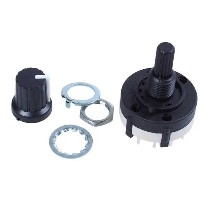 5X%203P4T%203%20Pole%204%20Position%20Single%20Wafer%20Band%20Selector%20Rotary%20Switch%20W%20Knob%20-%20Image%206
