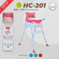 Children's High Chair Baby 4-in-1 Dining Chair Seat Foldable with Tray Height Adjustable.