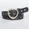 Kawaii Pink Y2k Belt Women Jeans Buckle Adjustable Multicolor Cute Heart Studded Belt Korean Fashion Y2k Accessories 105CM.