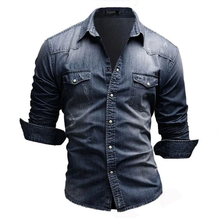 Men's%20Slim%20Fit%20Casual%20Long%20Sleeve%20Shirt%20Fashion%20Motorcycle%20Long%20Sleeve%20Coat%20European%20and%20American%20Vintage%20Denim%20Shirt%20-%20Image%205