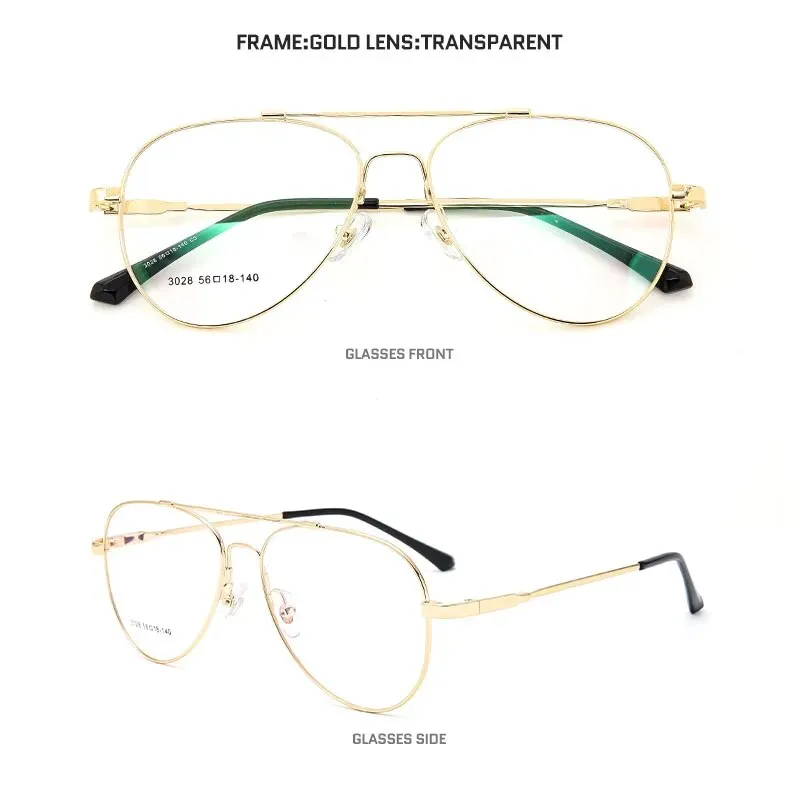 Titanium Glasses Frame Men Optical Eyewear Oval Pilot Bendable