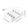 Dudu 1.2V Universal Smart 4-Slot AA/AAA Rechargeable Battery Charger Adapter USB Plug. 