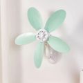 Mini Small Electric Fan Home Dormitory Kitchen Toilet Bathroom Punch-Free Stickers Wall Wall Mounted Fan. 