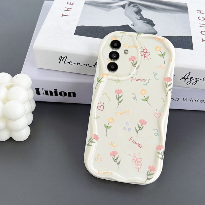 VRQR%20Soft%20Wavy%20Edge%20Phone%20Case%20For%20Samsung%20Galaxy%20A14%20Back%20Cover%20Full%20Screen%20Beautiful%20Flowers%20Pattern%20Cover%20Samsung%20Galaxy%20A13%20A15%20M14%20A05%20A05S%20-%20Image%207
