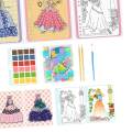 Sticker Activity Books Set DIY Painting Sticker Kids Scrapbooking Reusable Stickers DIY Colorful Princess Dress up Stickers for Party Favors.