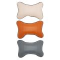 【2023】 Car Neck Pillows Leather Car Seats Pillow Breathable Auto Head Neck Rest Cushion Neck Relax Support Headrest For Travel Car Home.