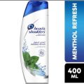 International UAE product Hair care Head & shoulders MENTHOL REFRESH shampoo used for male/ female - 400 ml.