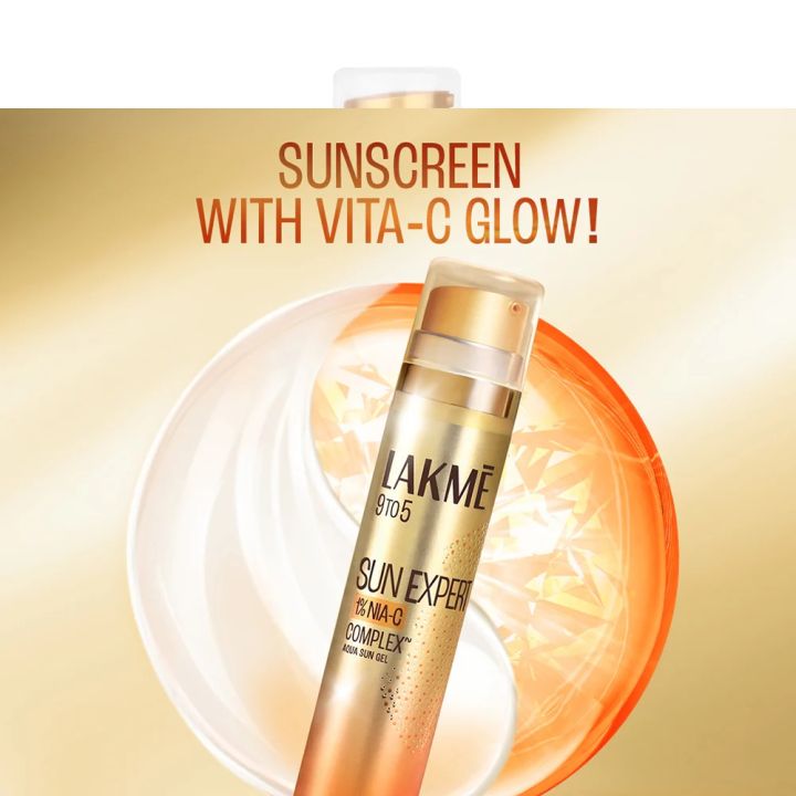 Lakm%C4%93%20Sun%20Expert%201%25%20Nia-VIT%20C%20Sunscreen,%20SPF%2050%20PA+++%20for%20UVA/B,%20No%20white%20cast,%20for%20radiant%20skin%20-%20Image%204