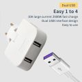4 in 1 USB Multi Plug Converter Adapter Travel Mutli Socket (2 USB 2 Power Socket) EU Bangladesh Standard 180° Rotating Converter Socket AC Adapter. 