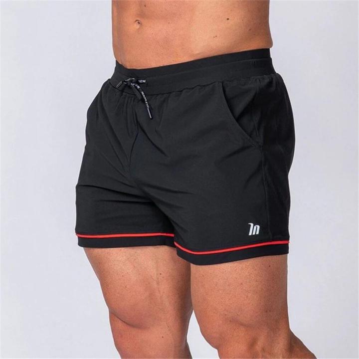 Summer Running Sports Shorts Men Gym Fitness Workout Bermuda Male  Bodybuilding Skinny Thin Short Pants Beach Quick dry Bottoms