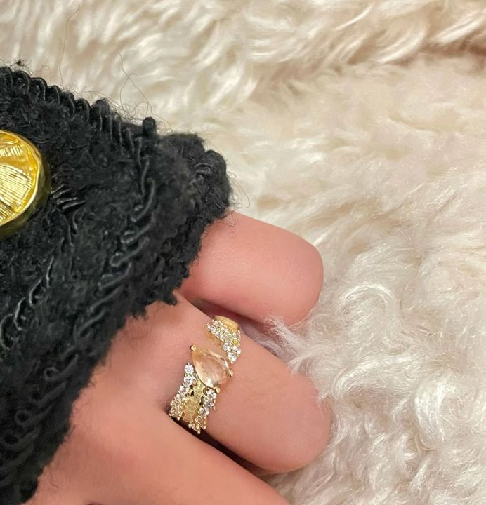 Xiaohongshu%20with%20the%20same%20brushed%20Fanta%20ring,%20women's%20design%20sense%20of%20light%20luxury,%20versatile%20zircon%20open%20index%20finger%20ring%20-%20Image%204
