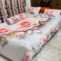 Premium King Size 3D Design Bed Sheet. 
