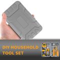 24 PCS Household DIY Tool Kit Mini Tool Box Set for Home Office Maintenance and Repair.