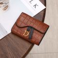 Women Short Wallet Small Fashion Luxury Brand Leather Purse Ladies Card Bag for Women Clutch Female Purse Money Clip Wallet 2022. 