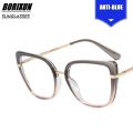 Anti Blue Light Blocking Women's Cateye Glasses Frame Fashion TR90 Radiation Protection Eyeglasses Transparent Eyewear 2023.