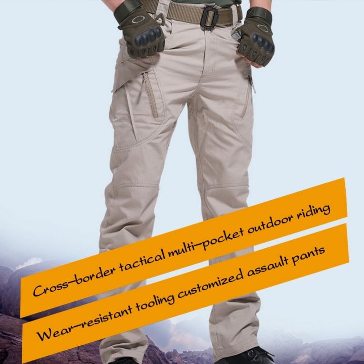 New%20Men's%20%20Pants%20Multi%20cket%20Elastic%20Waist%20%20Trousers%20Male%20Casual%20Spring%20Summer%20Cargo%20Pants%20For%20Men%20Slim%20Fit%205XL%20-%20Image%206
