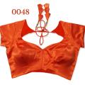Orange Color Semi Backless Blouse For Women - Blouse For Women. 
