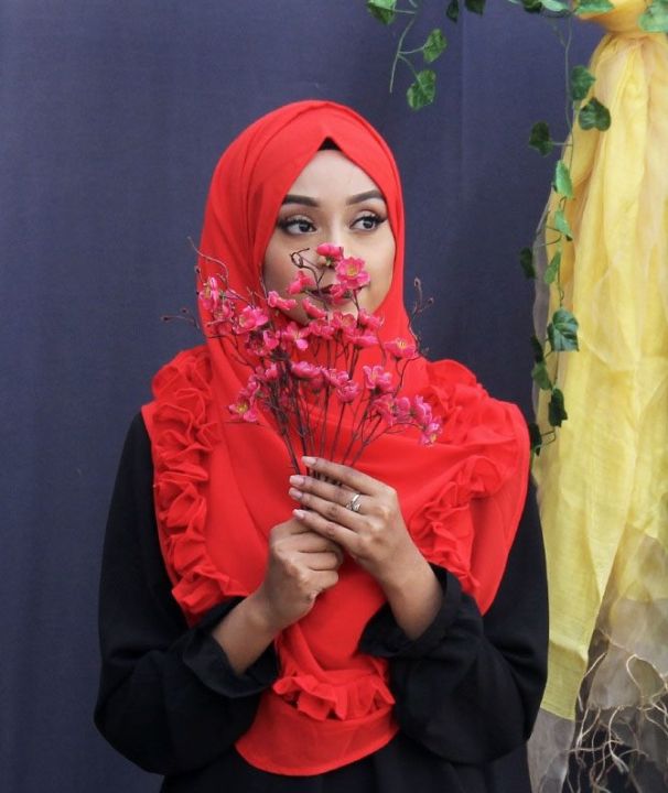 Women Solid Chiffon Headscarf Ready To Wear Instant Hijab Scarf Muslim Shawl Islamic Hijabs Arab Wrap Head Scarves