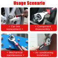 360 Degree Multipurpose Tiger Wrench 8 in 1 Tools Socket Works Universal Ratchet Spline Bolts Torx Sleeve Rotation Hand Tools. 