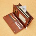 Emperor Paul Men's Wallet Genuine Leather Long Vintage Large Capacity Multifunctional Driver's License Business Clutch Bag Wholesale. 
