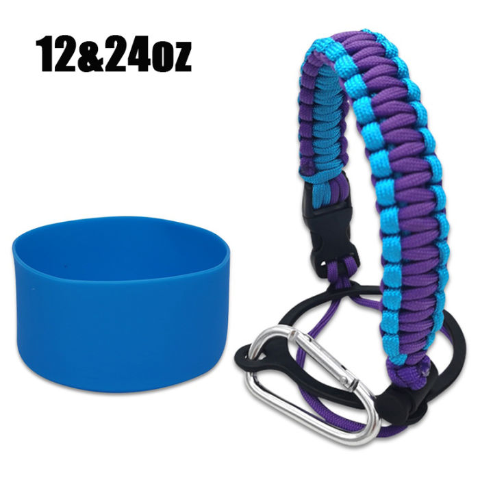 12oz%2018oz%2022oz%2024oz%2032oz%2040oz%20Boot%20Cover%20Cap%20Accessories%20Water%20Bottle%20Paracord%20Handle%20Silicone%20Boot%20Rope%20Set%20for%20HydroFlask%20Aquaflask%20Wide%20Mouth%20Bottles%20Tumbler%20-%20Image%202