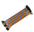 Female to Female Jumper Wires 20 Pcs 20cm. 
