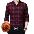 Cotton Check Long Sleeve Casual Shirt for Men. 