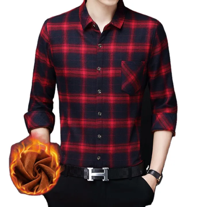 Cotton%20Check%20Long%20Sleeve%20Casual%20Shirt%20for%20Men%20-%20Image%202