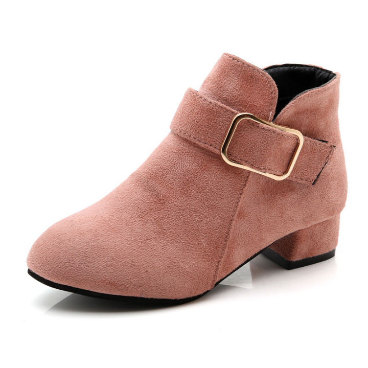 2024%20New%20Korean%20Autumn%20and%20Winter%20Fleece%20Warm%20Girl%20Boots%20Matte%20Boots%20Mid-Tube%20Heightened%20Casual%20Girls%20Martin%20Boots%20-%20Image%208